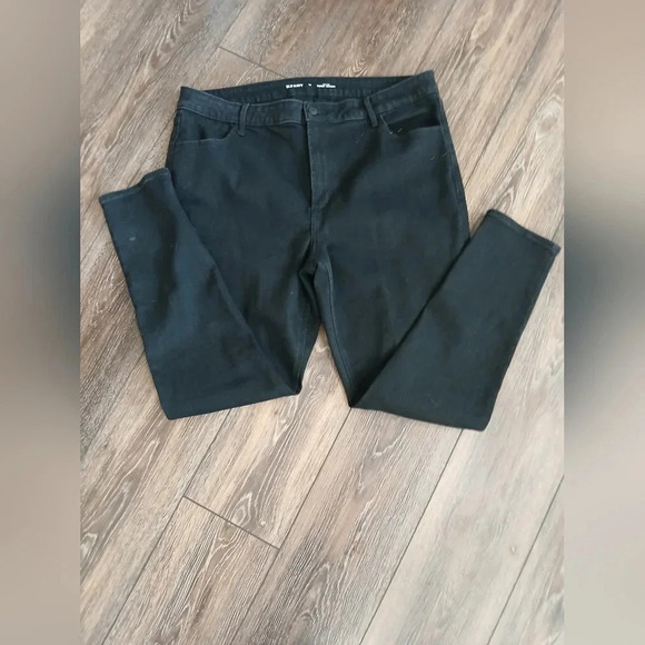 Old Navy black high rise skinny jeans women's size 18 - Picture 1 of 8